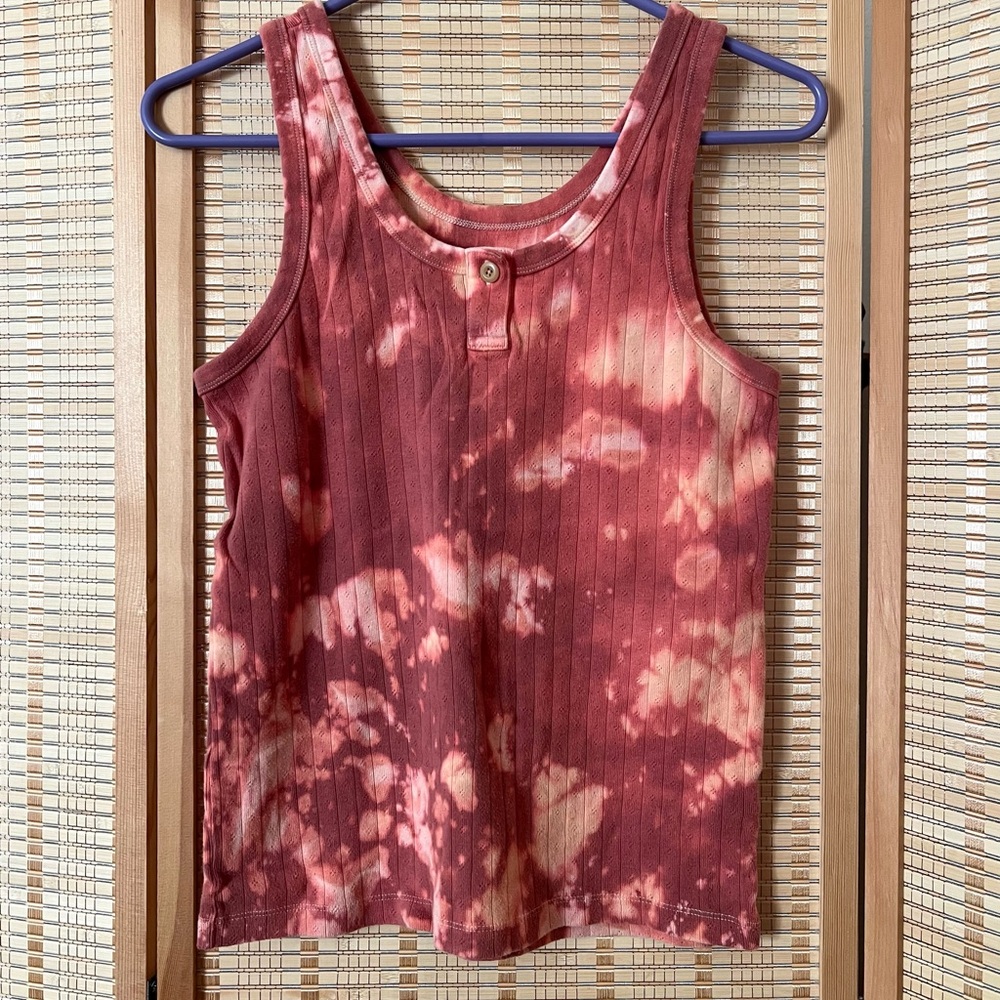 Everlane SUAY dyed pointelle tank